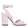 Розовые кожаные босоножки с ремешками CorsoComo