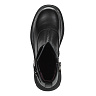 Черные ботинки на молнии и пряжке из кожи на подкладке из текстиля на тракторной подошве