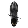 Черные ботинки из кожи на шнуровке на подкладке из натуральной шерсти на утолщеной подошве