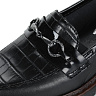 Черные закрытые туфли из экокожи на подкладке из экокожи