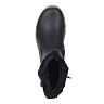 Черные ботинки из экокожи без шнуровки