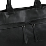 Черная сумка мешок с наружными карманами на молнии