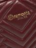 Бордовая сумка мессенджер из экокожи Remonte