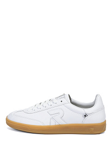 Белые кеды из гладкой кожи