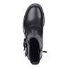 Черные ботинки из кожи на шерсти с декоративными пряжками
