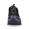 Черные кроссовки из комбинированных материалов на утолщенной подошве