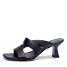 Черные мюли из гладкой кожи CorsoComo