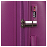 Фиолетовый вместительный чемодан из полипропилена