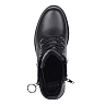 Черные ботинки из комбинированных материалов на шнуровке