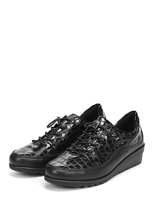 Черные туфли из экокожи