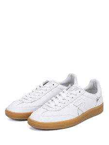 Белые кеды из гладкой кожи