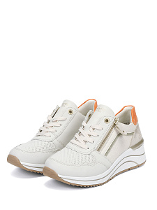 Белые кроссовки из кожи