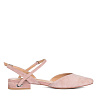 Розовые открытые туфли из велюра CorsoComo