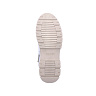 Белые утепленные ботинки из натуральной кожи на утолщенной подошве