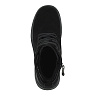 Черные ботинки из велюра на подкладке из натуральной шерсти