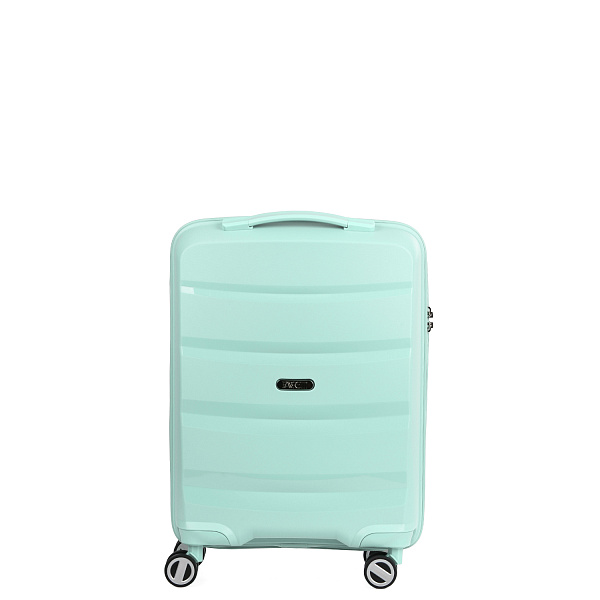Компактный чемодан из полипропилена мятного цвета