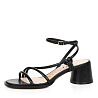 Черные босоножки из гладкой кожи CorsoComo
