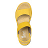 Желтые сандалии из экокожи