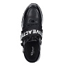 Черные комбинированные кроссовки из кожи