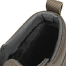 Бежевые ботинки из комбинированных материалов на подкладке из экомеха на утолщенной подошве