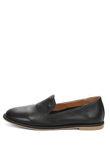Черные лоферы из кожи
