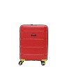 Красный компактный чемодан из полипропилена