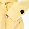 Пальто женское шерстяное лимонное