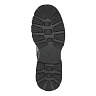 Черные ботинки из кожи на подкладке из натуральной шерсти на тракторной подошве