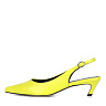 Желтые открытые туфли