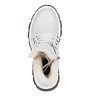 Белые ботинки из кожи на шнуровке