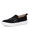 Черные слипоны из велюра CorsoComo