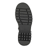Черные ботинки из кожи на шнуровке подкладке из натуральной шерсти на утолщенной подошве