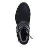 Черные ботинки из велюра с тремя ремешками