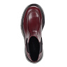 Бордовые ботинки челси из кожи на подкладке из текстиля