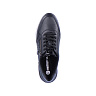 Черные кроссовки из комбинированных материалов на подкладке из текстиля на утолщенной контрастной подошве