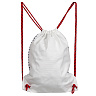 Белая пляжная сумка-мешок из принтованного полиэстера