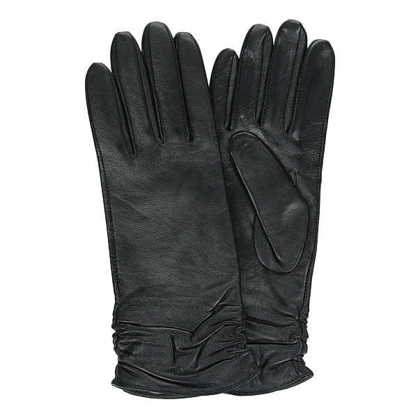 Размер 6.5, кожаные черные перчатки