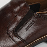 Коричневые туфли из кожи на подкладке из экокожи
