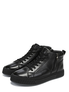 Черные кеды из кожи