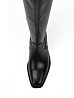 Черные ботфорты из кожи Respect