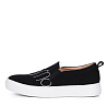 Черные слипоны из велюра CorsoComo
