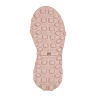 Розовые кроссовки из перфорированной кожи без подкладки на утолщенной подошве