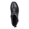 Черные ботинки из кожи с цепочкой