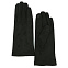 Перчатки женские из замши чёрные