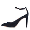 Синие открытые туфли из велюра CorsoComo