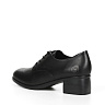 Черные закрытые туфли из кожи на подкладке из текстиля на квадратном каблуке