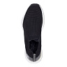 Черные текстильные кроссовки без шнуровки