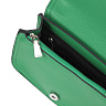 Зеленая сумка сэдл из экокожи на цепочке