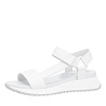 Белые сандалии из гладкой кожи Rieker Sport