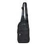 Черная сумка-слинг из текстиля